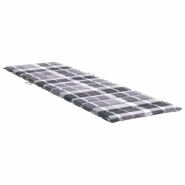 Maison Exclusive - Lang stolpude med grå tern 200x50x3 cm