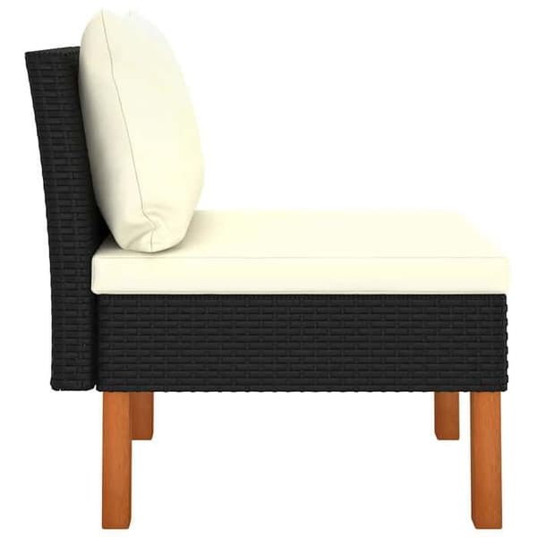 Maison Exclusive - Centrala soffbord 3 st Flätad resin och eucalyptus trä