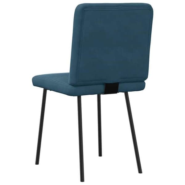 Maison Exclusive - Matstolar set om 2 Blå Sammet