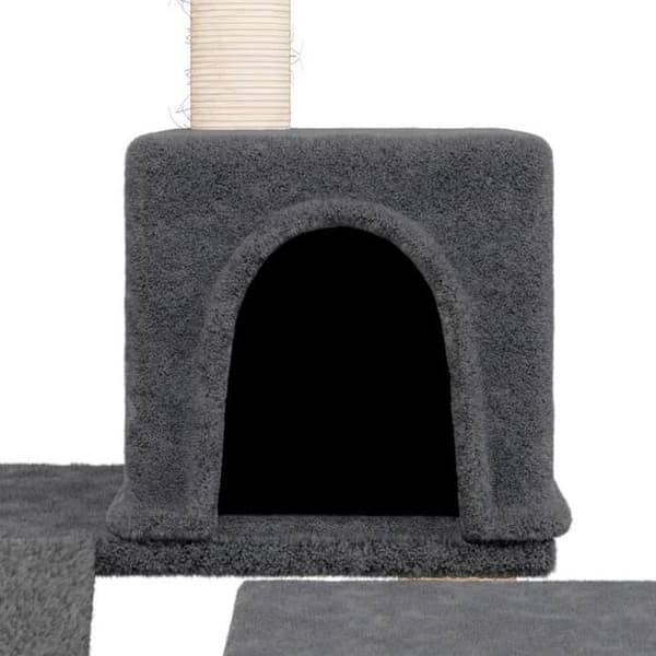 Maison Exclusive - Kattträd med sisal klöstrumpor Mörkgrå 82 cm mörkgrå