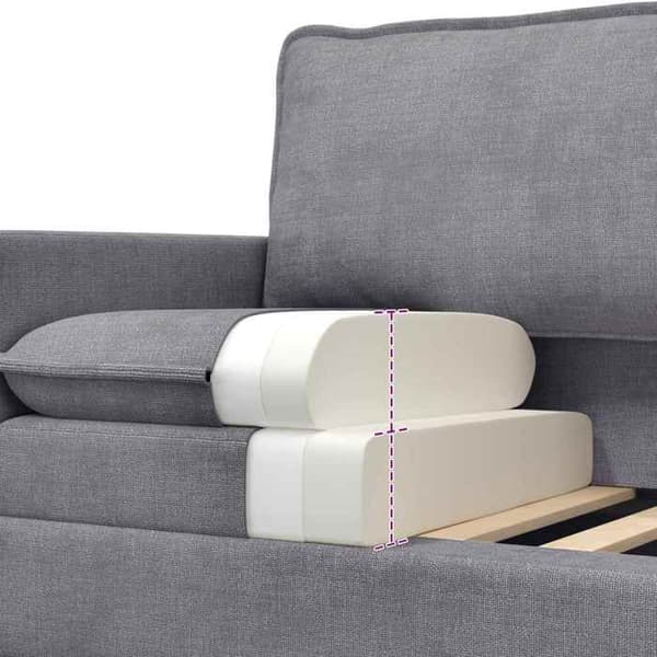 Maison Exclusive - 2-delars Soffgrupp i Ljusgrå Polyester