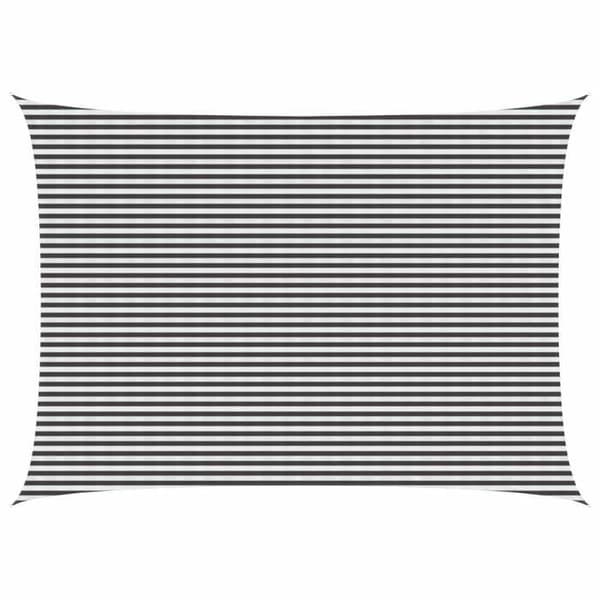 Maison Exclusive - Skygge-sejl 5 x 7 m HDPE Rektangulær Antracit og hvid