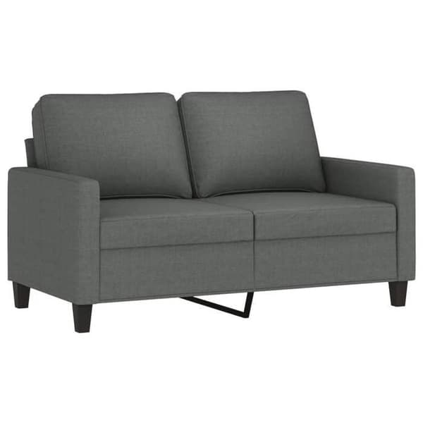Maison Exclusive - Sæt af 2 sofaer med puder Mørkegrå Stof