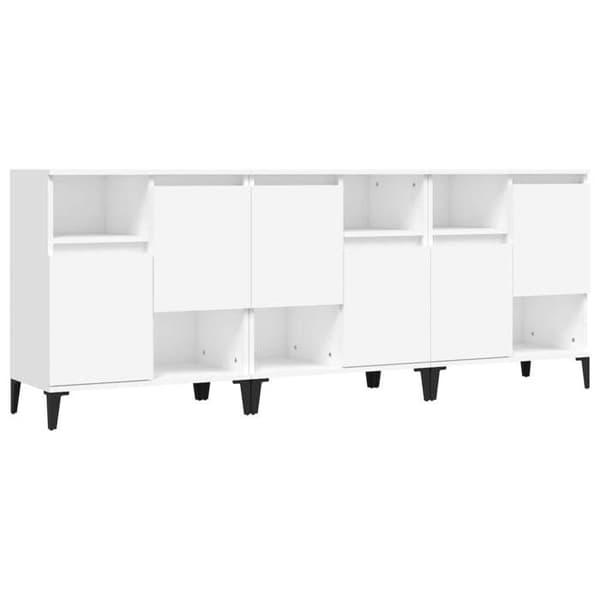 Buffé - Maison Exclusive - Vit - 60x35x70 cm - Ingenjörsträ