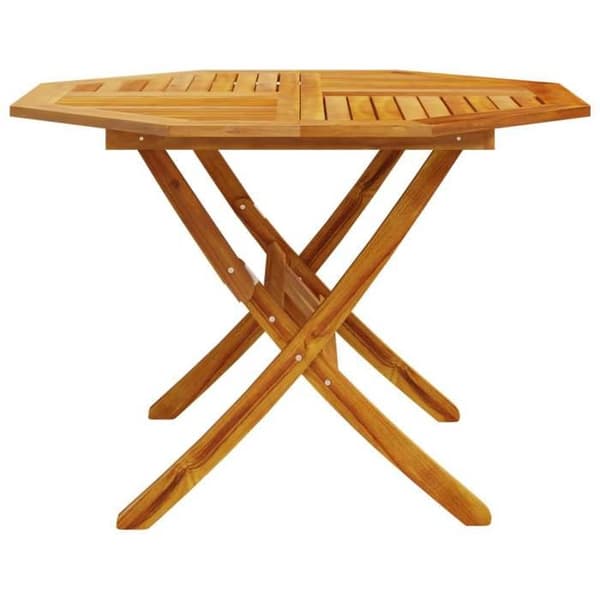 Maison Exclusive - Fällbord för trädgård Ø110x75 cm av solid akaciaträ