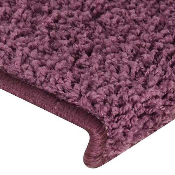 Maison Exclusive - Trappe tæppe 15 stykker 65 x 21 x 4 cm Mørk lilla Rektangulær kant