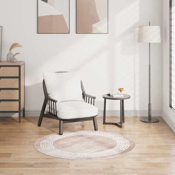 Maison Exclusive - Tvättbar matta 120 cm beige