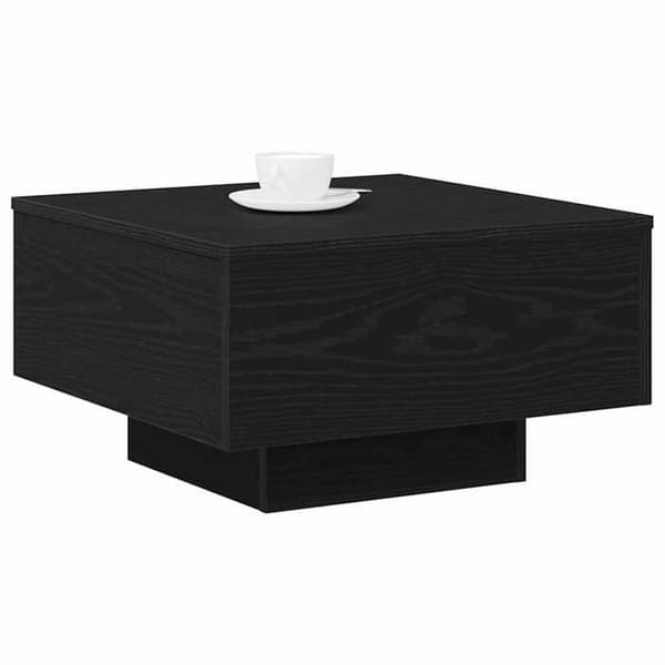 Maison Exclusive - Sort egetræ sofabord 55 x 55 x 31 cm svart ek