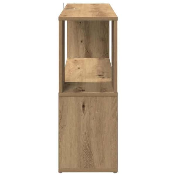 Maison Exclusive - Bibliotek i håndlavet egetræ 100x24x63 cm ingeniørtræ
