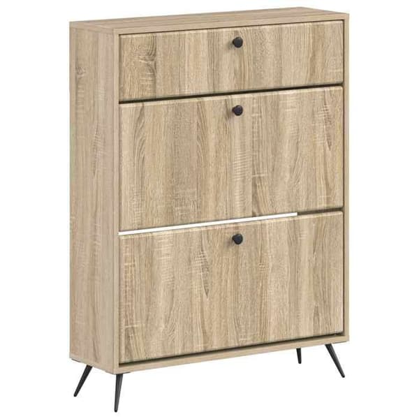 Maison Exclusive - Skoskab BREDA 78 x 24 x 103 cm Ingeniørtræ Ej specificerat