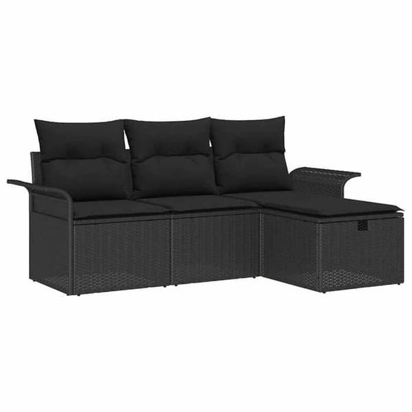 Maison Exclusive - Sæt af 4 pc have-sofa i poly rattan