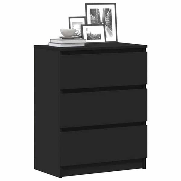 Maison Exclusive - Buffet Sort 60x35x76 cm Ingeniørtræ