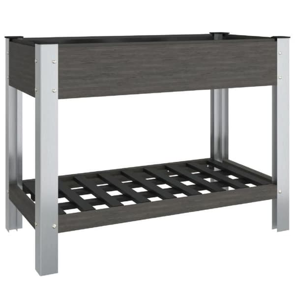 Maison Exclusive - Hævet havebed med hylde Grå 100x50x75 cm WPC Grå