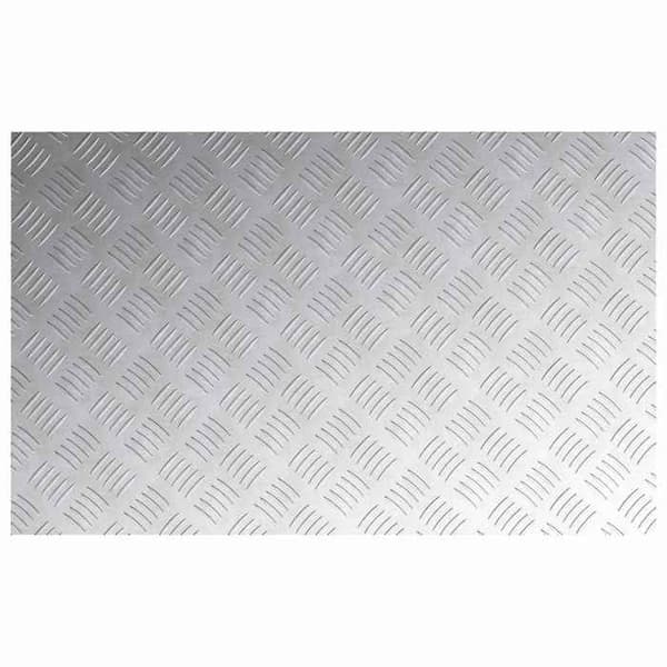 Maison Exclusive - Nez de marche 2 pc 80 x 50 cm Silver Aluminium Rektangulär Silver