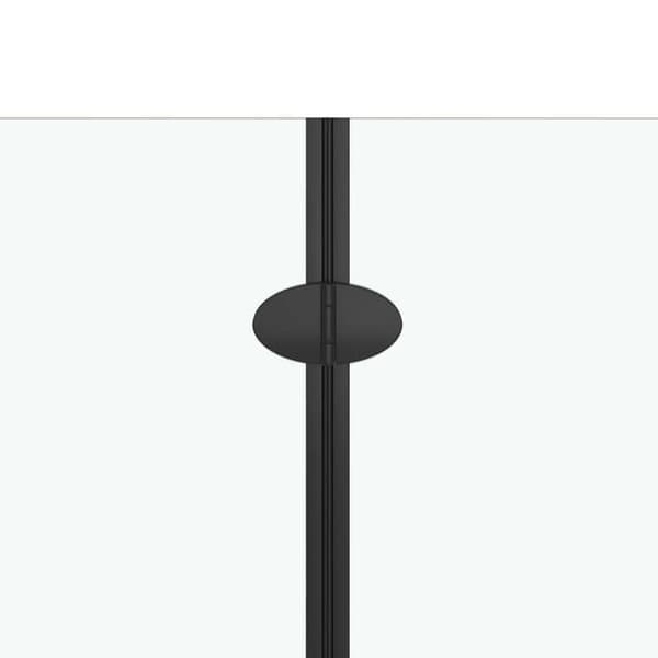 Maison Exclusive - Foldbar brusekabine 2 paneler ESG 120x140 cm Sort