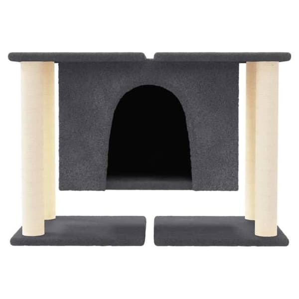 Maison Exclusive - Kattekradsetræ med sisal kløer Mørkegrå 50 cm Mörkgrå