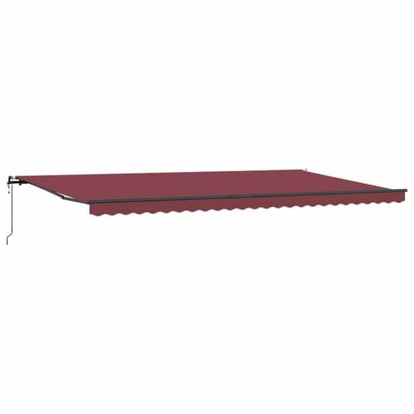 Exklusivt hus - Automatisk infällbar markis bordeaux 600x300 cm