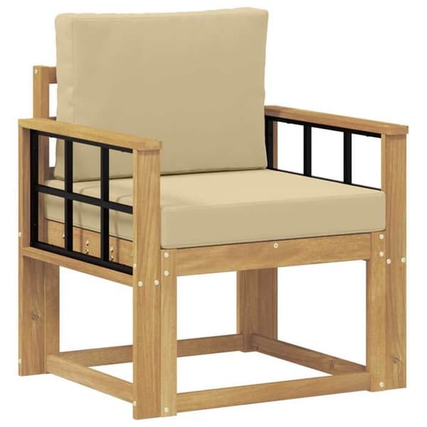 Maison Exclusive - Utomhussoffa Polyester Vit och Beige