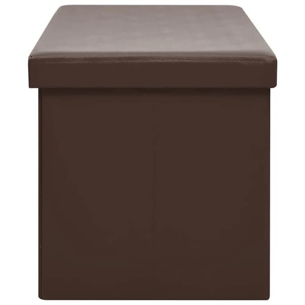 Maison Exclusive - Fällbar förvaringsbänk Brun PVC Marron (PVC)