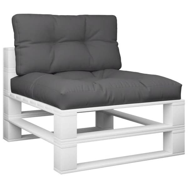 Maison Exclusive - Pallet puder sæt af 2 antracit stof