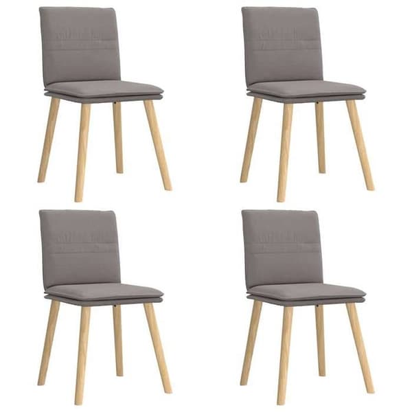 Maison Exclusive - Matstolar set om 4 taupe tyg