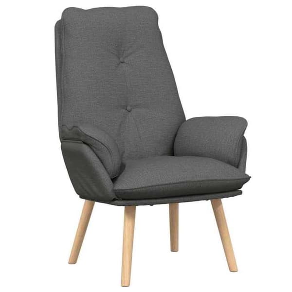 Fåtölj - MAISON EXCLUSIVE - Maison Exclusive - Mörkgrå - Polyester tyg - 69x74x93 cm Mörkgrå