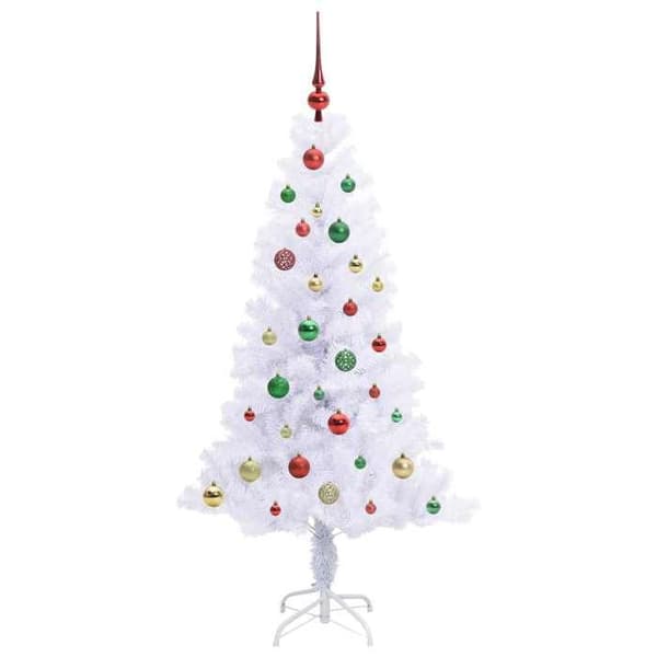 Kunstig juletræ - EKSKLUSIV HUS - Moderne - 150 hvide LED - 150 cm - PVC og stål Vit