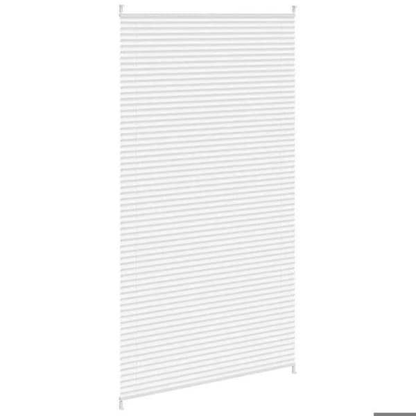 Butik plissé - Maison Exclusive - Vit - 110 x 200 cm - Montering utan borrning Vit