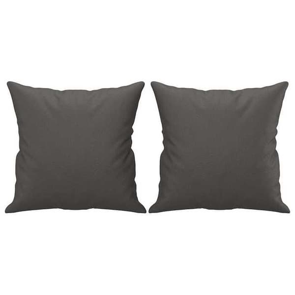 Maison Exclusive - Koristepillowit 2 kpl Harmaa 40x40 cm Keinonahka Grå
