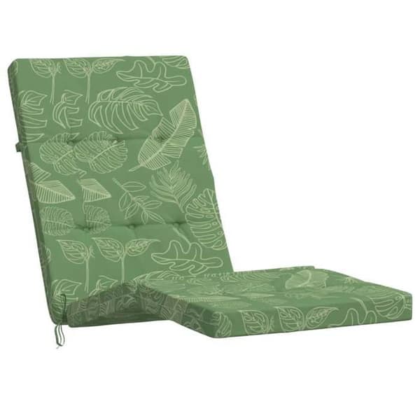 Maison Exclusive - Stolar med lång rygg, 2-pack, bladmotiv