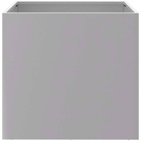 Maison Exclusive - Silverfärgad kruka 49x47x46 cm galvaniserat stål