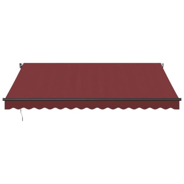 Maison Exclusive - Fällbart tak Bordeaux 400 × 350 cm Polyester