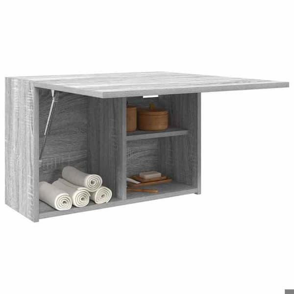 Maison Exclusive - Väggmonterad badrumsskåp sonoma grå 60x25x40cm ingenjörsträ