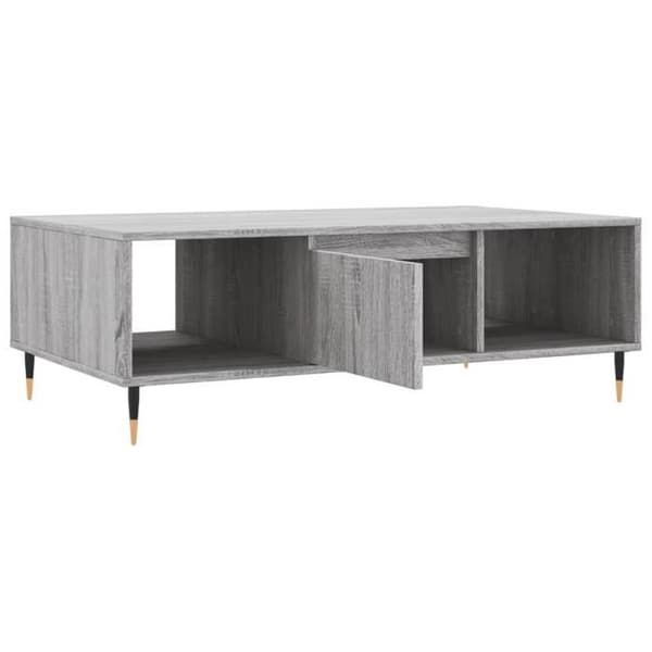 Sofabord - EKSKLUSIV HUS - 104x60x35 cm - Sonoma grå - Ingeniørtræ - 3 rum Sonoma grå