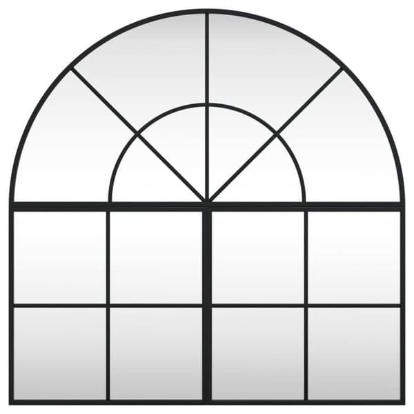 Maison Exclusive - Sort vægspejl 80x80 cm jernbue Svart