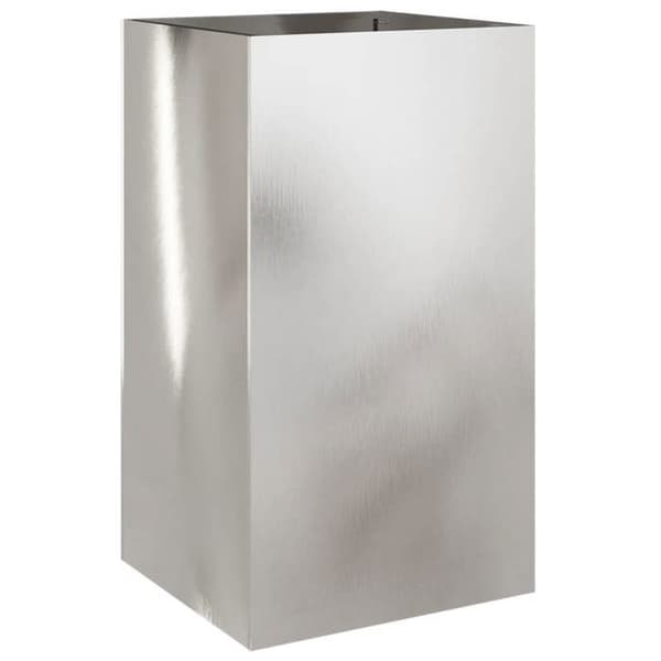 Maison Exclusive - Silverfärgad kruka 42x38x75 cm rostfritt stål