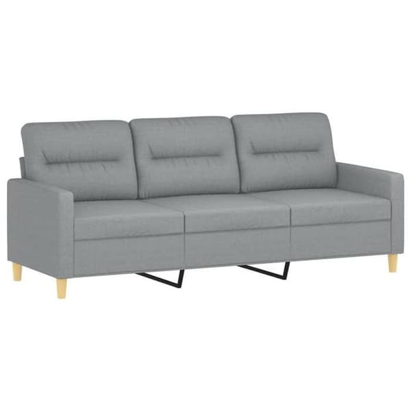 Maison Exclusive - 4-osainen sohvasetti tyynyillä, vaaleanharmaa kangas