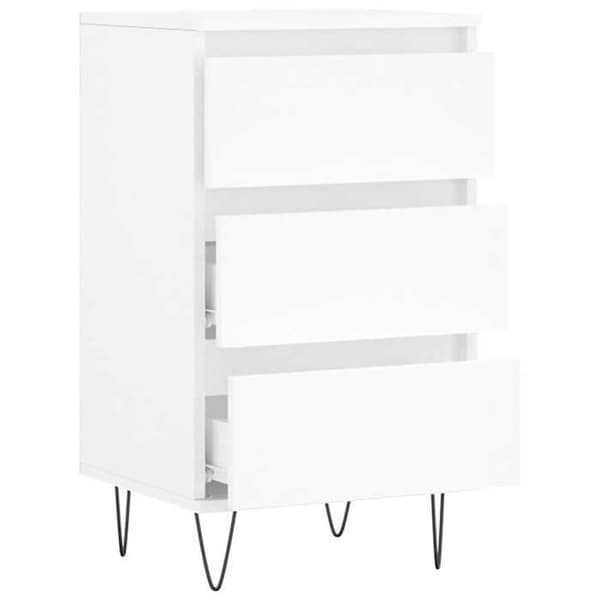 Maison Exclusive - Vit buffé 40x35x70 cm i ingenjörsträ