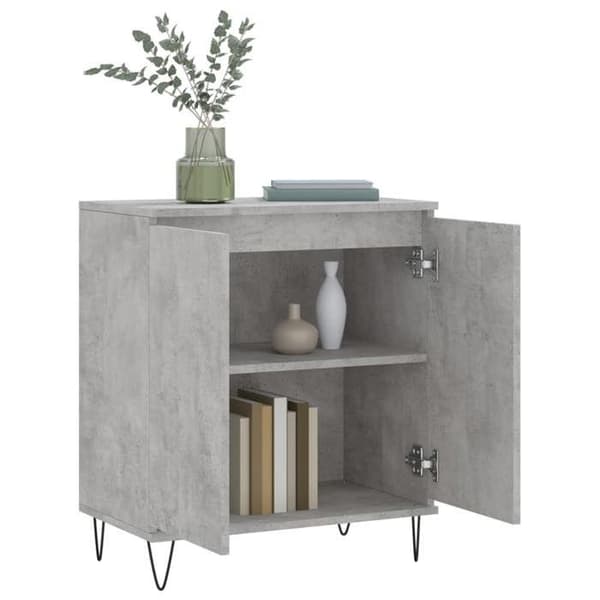 Maison Exclusive - Buffet Grå beton 60x35x70 cm Ingeniørtræ