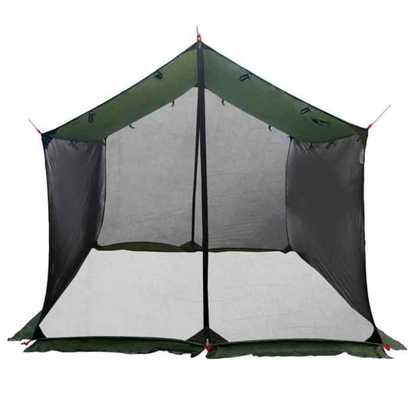 Maison Exclusive - Camping tarp med netvægge Grøn army