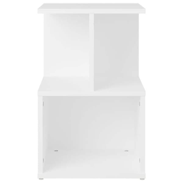 Maison Exclusive - Sängbord vit 35x35x55 cm ingenjörsträ Matt vit