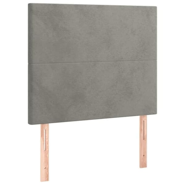 Maison Exclusive - Sängyn lamellipohja ja Harmaa 80x200 cm Sametti