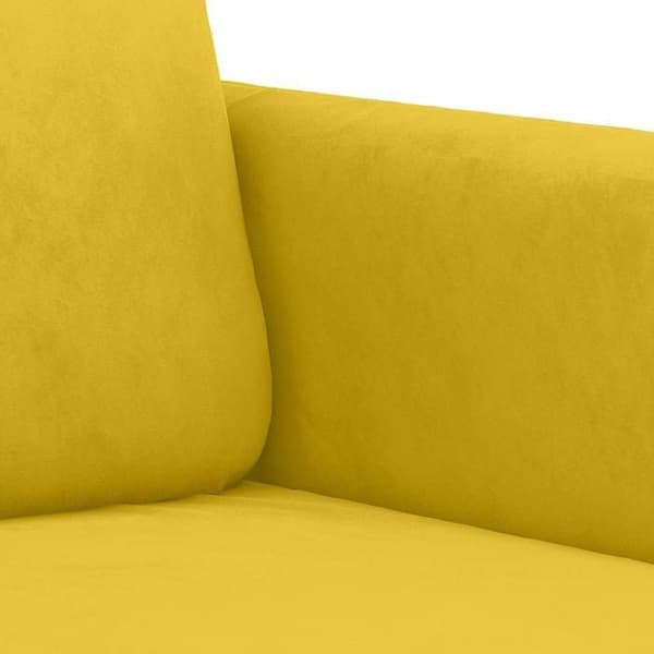 Maison Exclusive - Sæt af 2 sofaer i gul fløjl