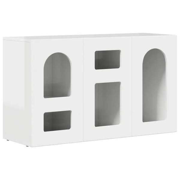 Maison Exclusive - Buffet ELST Hvid blank 100 x 35 x 59 cm Ingeniørtræ