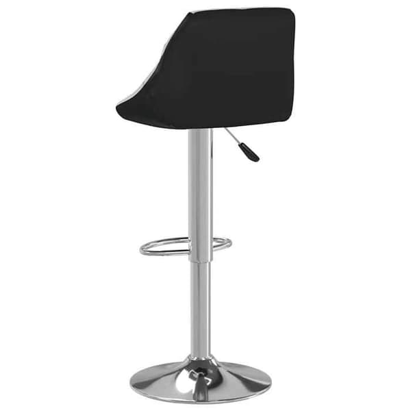 Maison Exclusive - Barstolar set om 2 vit och svart konstläder