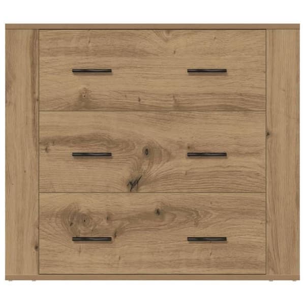 Maison Exclusive - Buffé i ek, hantverk 80x33x70 cm, ingenjörsträ.