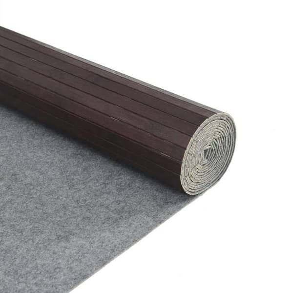 Maison Exclusive - Mörkbrun rektangulär matta 80x100 cm bambu