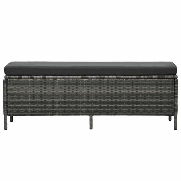 Maison Exclusive - Trädgårdsmöbler 3 delar med kuddar i flätad resin Grå