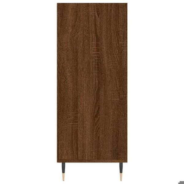 Maison Exclusive - Buffé hög ek brun 57x35x90 cm ingenjörsträ