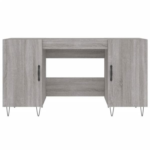 Maison Exclusive - Kontorsonoma grå 140x50x75 cm ingenjörsträ